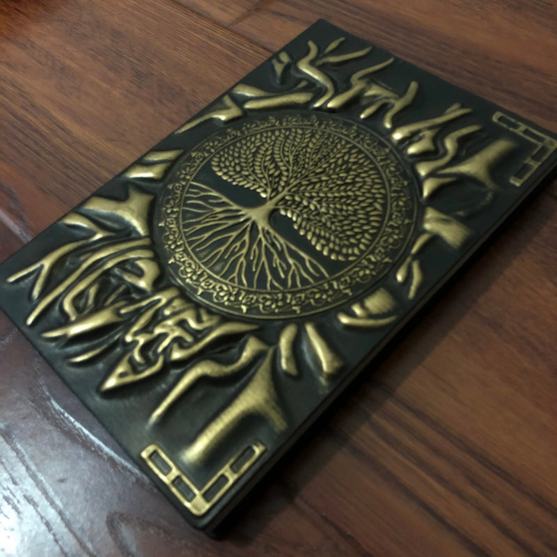 Beautiful Embossed Leather Notebook - Tree of Life