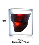 4 Piece Skull Whiskey Rock Glasses