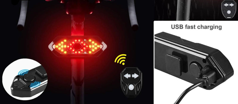 Bicycle/E-Bike Indicators With Tail Light And Horn