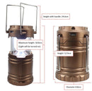 LED USB Solar Rechargeable Outdoors Lantern
