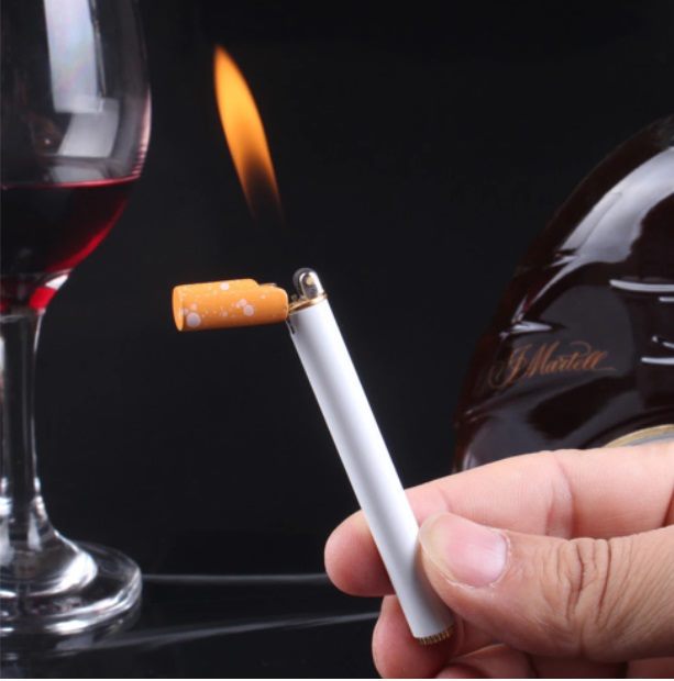 Cigarette Shaped Lighter - fits right in with the rest of your Real smokes!