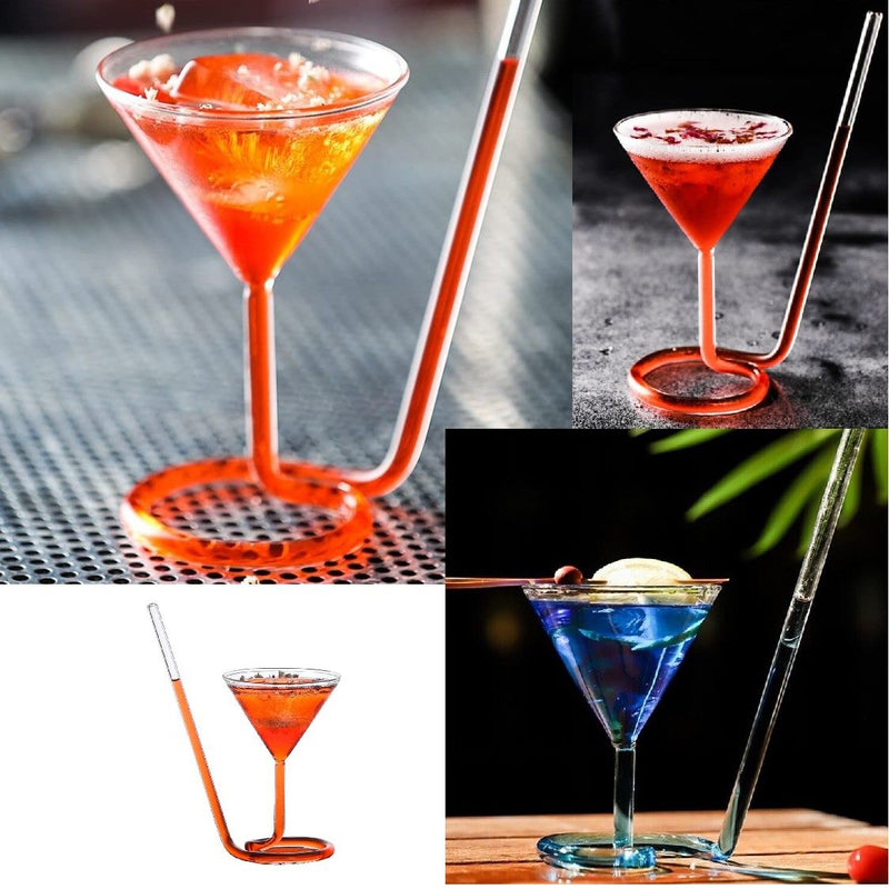 Unique Spiral Cocktail Glass