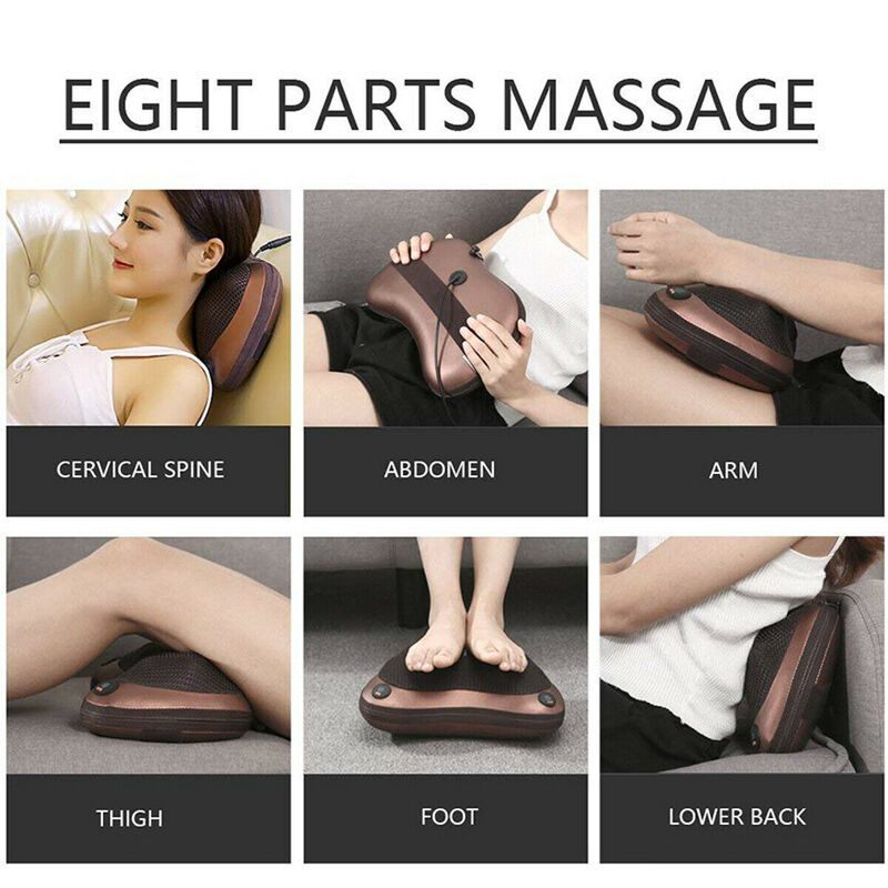 Electric Shiatsu Luxury Massager Pillow for Home/Car