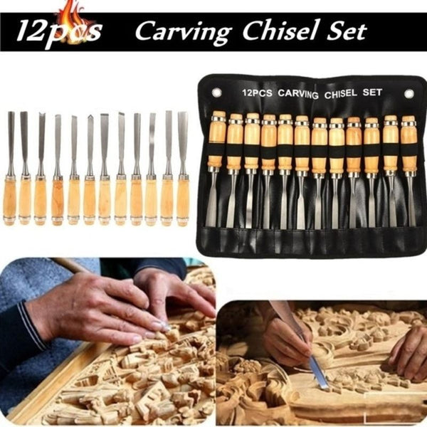 Wood/Clay/Fruit Carving Chisel Set