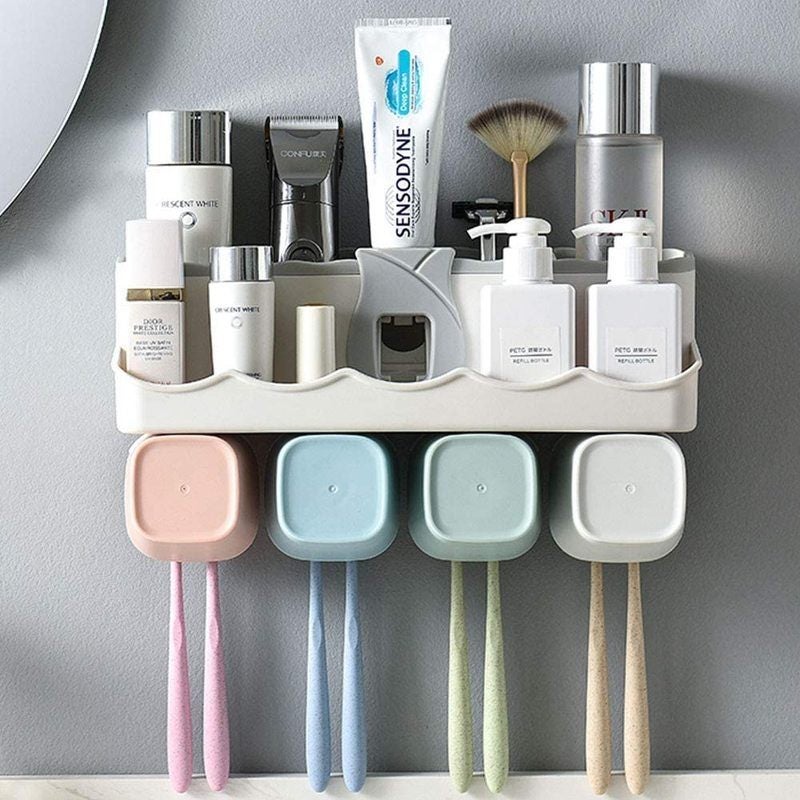 Toothbrush Holder Rack Bathroom Storage Organiser