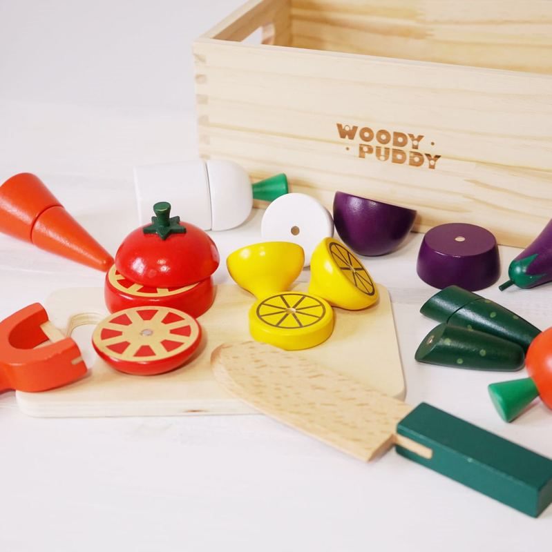 Wooden Pretend Playing Food