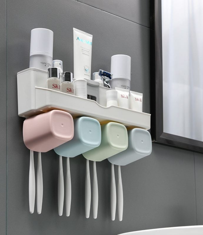Toothbrush Holder Rack Bathroom Storage Organiser