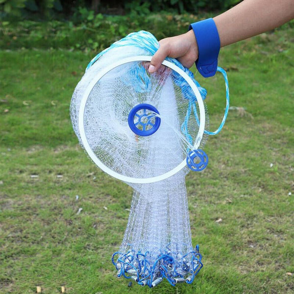 Hand Cast Fishing Net with Sinker