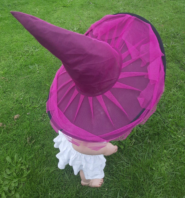 Witches Hat With Pink Lace