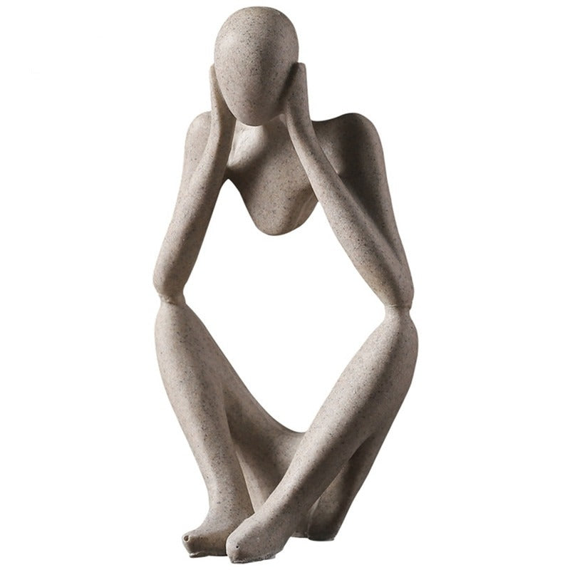 Nordic Abstract Thinker Statue Figurine - Home Decor Sculpture Modern Art - Nifti NZ