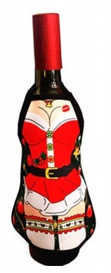 Mini Christmas Apron Wine Bottle Cover For Wine & Liquor bottles Gift - Nifti NZ