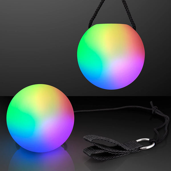 LED Glowing Poi - Color Changing Poi Balls - Nifti NZ