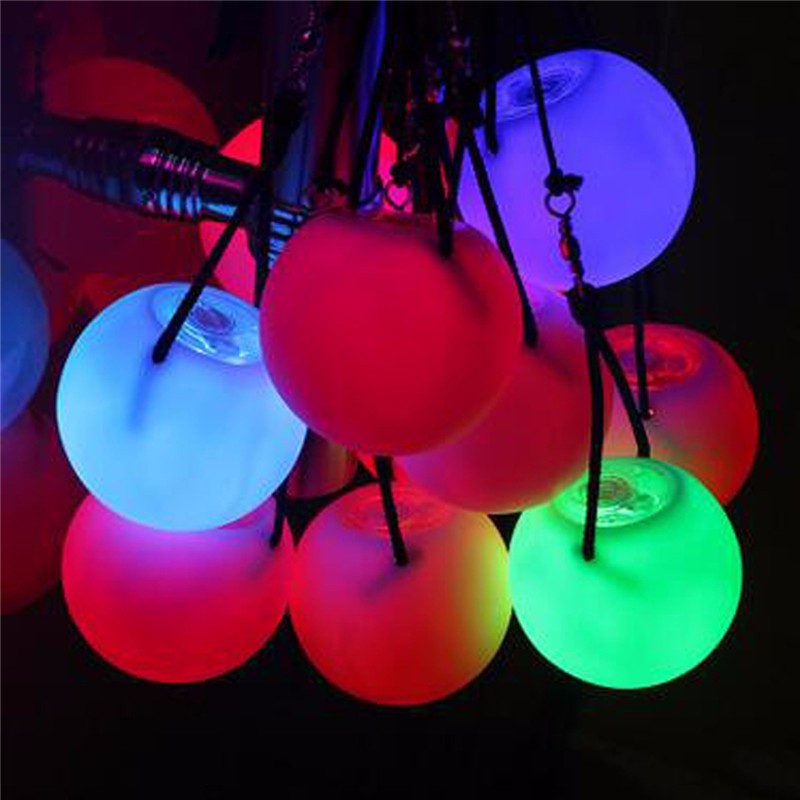 1 Pc LED Glowing Poi - Light Up Handball Sports Belly Dance Hand Novelties Toys - Nifti NZ