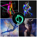 PROGRAMMABLE LED Fiber Optic Whip - 70" 360° Swivel - Super Bright Light Up Rave Toy - Nifti NZ