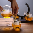 Whiskey Decanter Spirits 34Oz Glass Globe Ship & Glasses - Perfect Gift - Nifti NZ