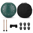 12 inches 13-Tone Steel Tongue Drum Mini Hand Pan Drums with Drumsticks - Nifti NZ