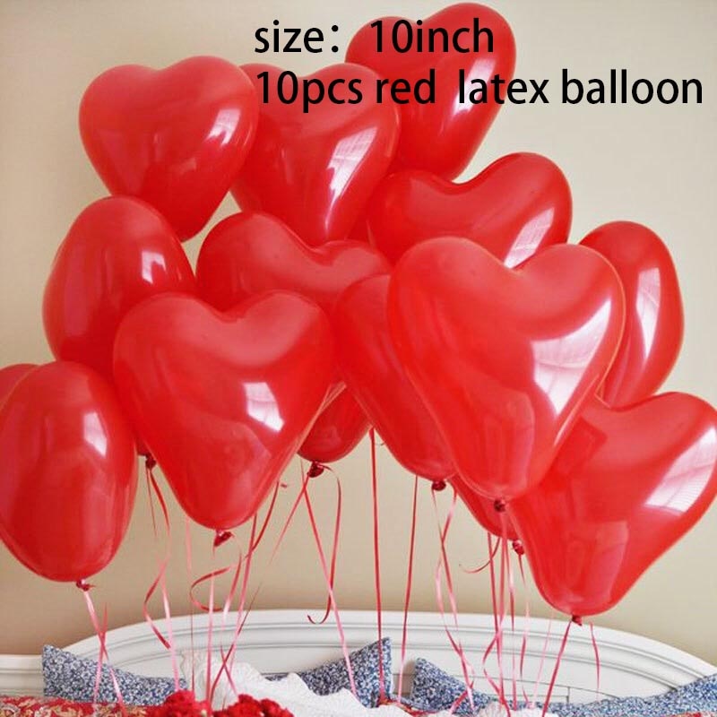 10pcs Foil Heart Balloons - Party Decor Gifts - Nifti NZ