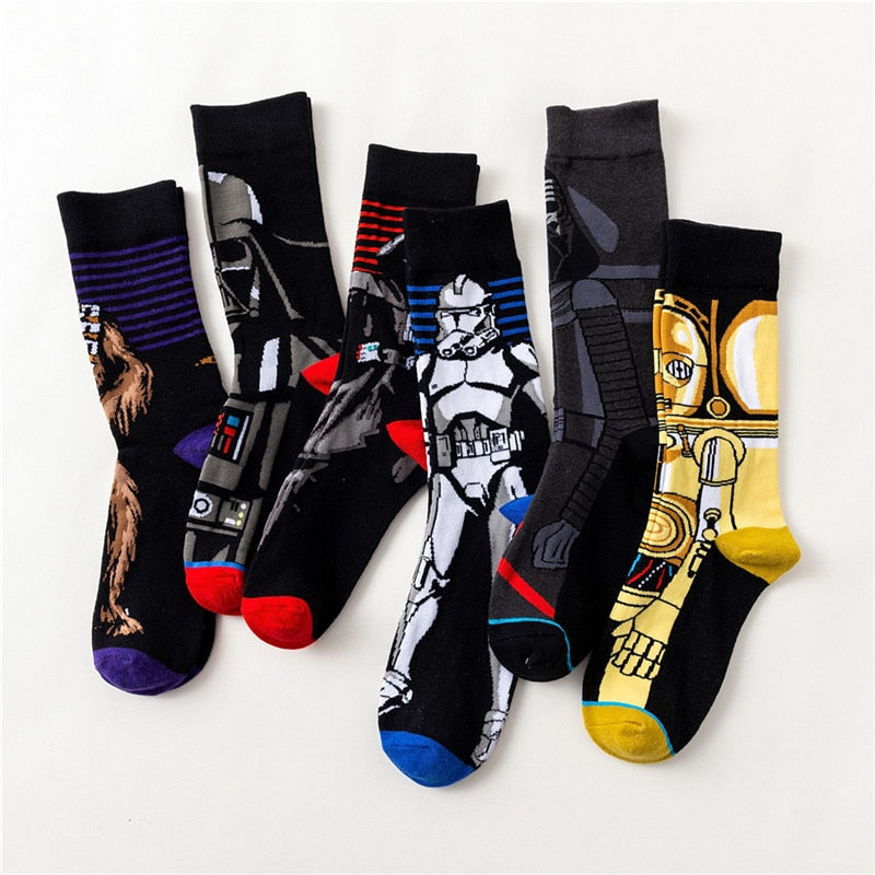 Star Wars Movie Cartoon Socks - Novelty Men/Women Socks - Nifti NZ