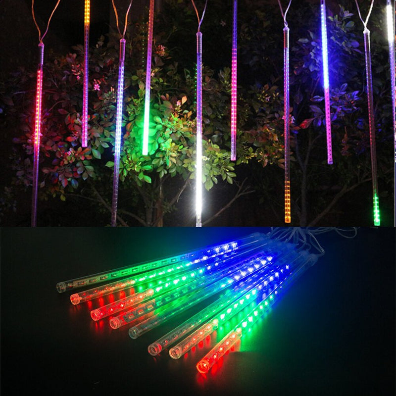 LED Meteor Tubes 8 x 30cm Tubes - Waterproof Home Garden Party Wedding Lights - Nifti NZ