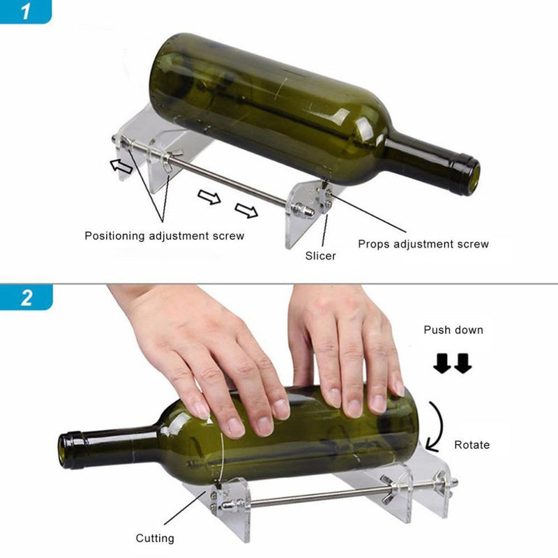 Glass bottle Cutter - Tool for cutting glass bottles DIY cut tools machine - Nifti NZ