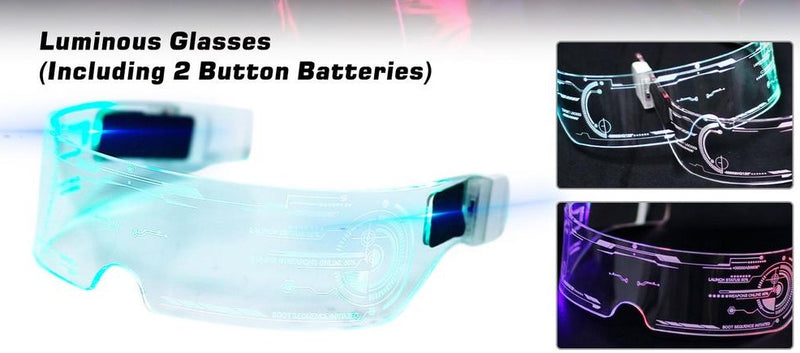 LED Luminous Glasses Party Bar Music Festival - Acrylic LED Colorful Flashing Glasses (Luminous glasses) - Nifti NZ