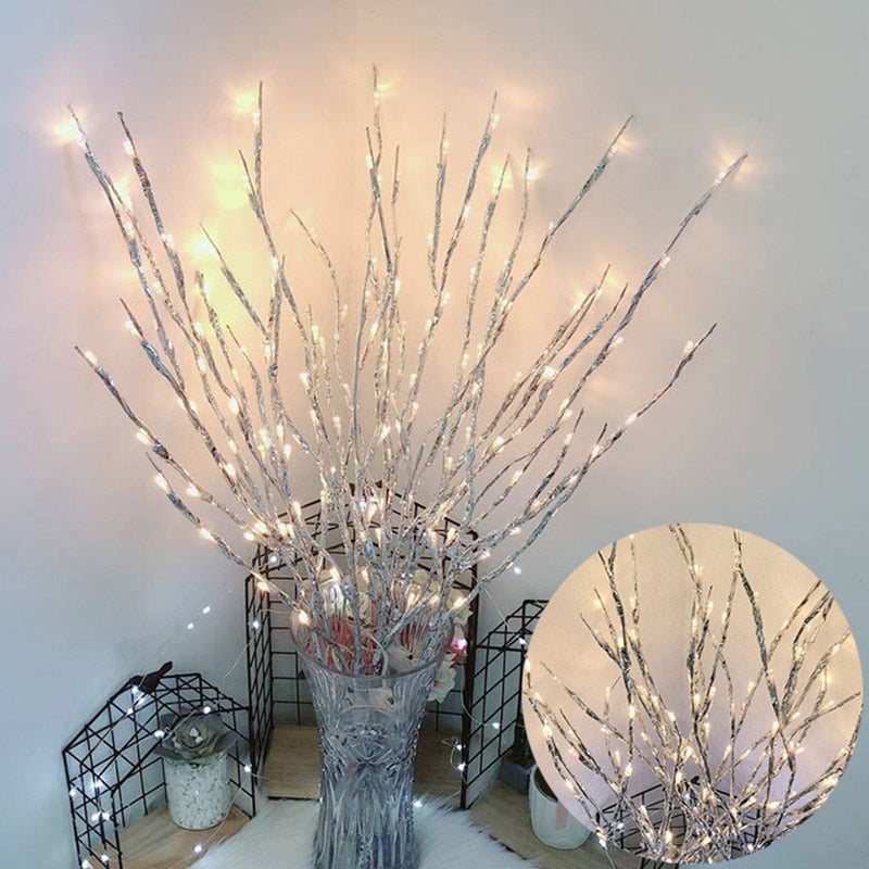Simulation Tree Branch with 5 stems - 20 LED Lights Decorations for Home - Nifti NZ