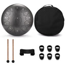 12 inches 13-Tone Steel Tongue Drum Mini Hand Pan Drums with Drumsticks - Nifti NZ