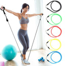 11pc Set of Resistance Bands - Elastic Bands Yoga equipment Pilates Workout - Nifti NZ