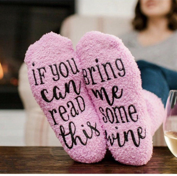 If You love me, Bring Me Wine Socks