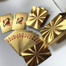 Quality Waterproof Gold PVC Playing Cards - 54pc Deck Poker Classic - Nifti NZ