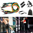 11pc Set of Resistance Bands - Elastic Bands Yoga equipment Pilates Workout - Nifti NZ