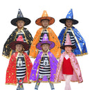 Halloween Costumes for Kids - Wizard/Witch Cape Cloak with Hat - Nifti NZ