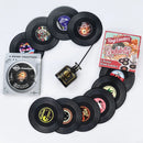 Retro Vinyl Record 6 pack of Coasters - Heat-resistant & Non Slip - Nifti NZ