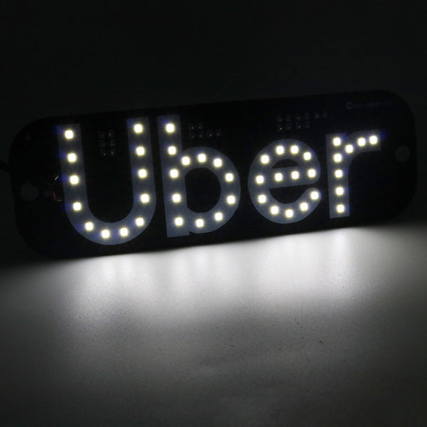 Car LED Sign Light for Uber Driver - USB With Switch & Suction cups - Nifti NZ