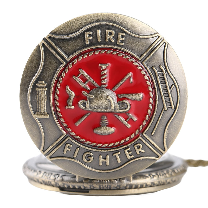 Fire Fighter Vintage Pocket Watch - Nifti NZ
