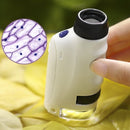 Handheld Microscope Kit with Mobile Phone Camera Connection & LED Light 60X-120X