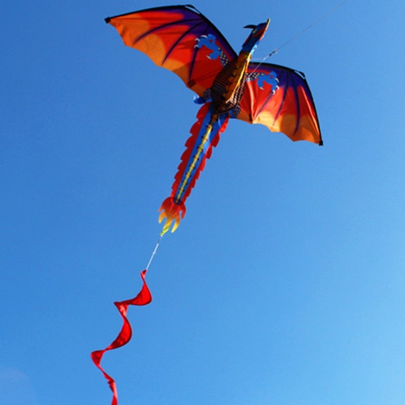 3D Dragon Kite With Tail