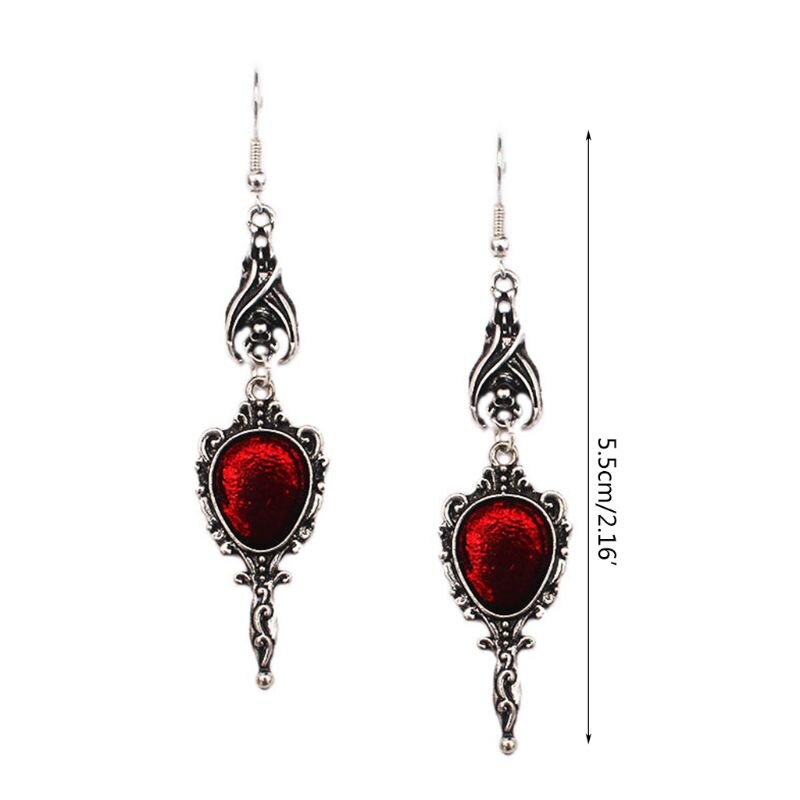 Vampire Bat Magic Mirror Drop Earrings - Nifti NZ