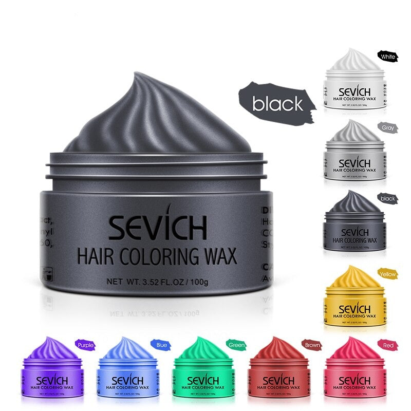 Sevich 9 Colour Hair Colour Wax - One-time Temporary Hair Colour Cream Gel 100g - Nifti NZ