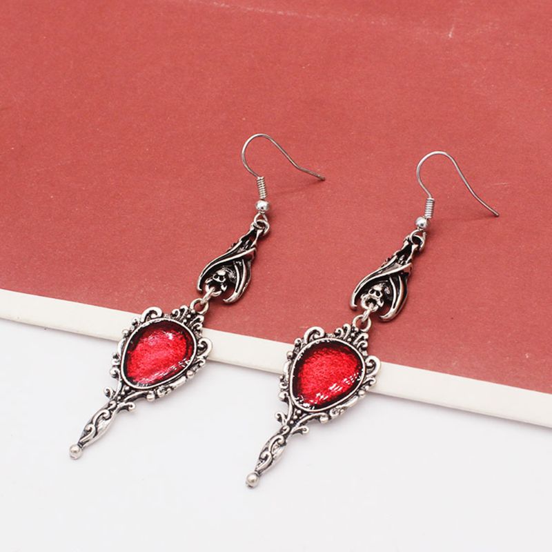 Vampire Bat Magic Mirror Drop Earrings - Nifti NZ