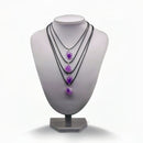 Natural Amethyst Reiki Healing Stone Pendant