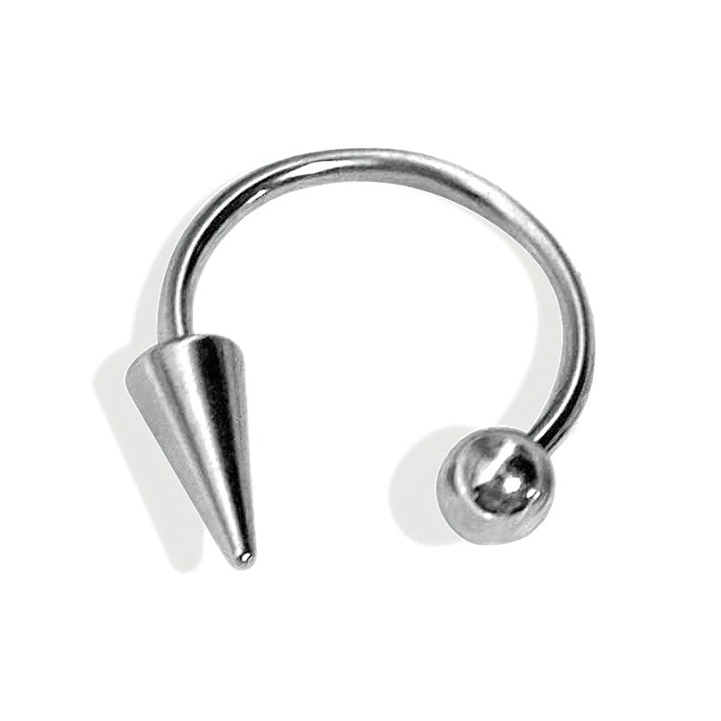 Silver Surgical Steel Lip/Nose/Ear/Helix Ring - 16 Gauge Body Jewelry