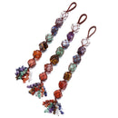 Reiki Healing 7 Chakra Tumbled Gemstone Hanging - with Tassel