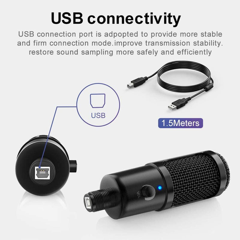 USB Condenser Microphone PC/Mac - Uni Directional with Tripod Stand - Nifti NZ