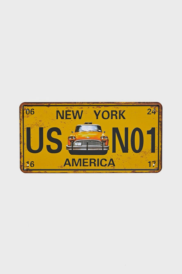 USA Taxi Number Plate - Nifti NZ