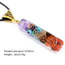 Reiki Healing 7 Chakra Orgone Crystal Energy Pendant