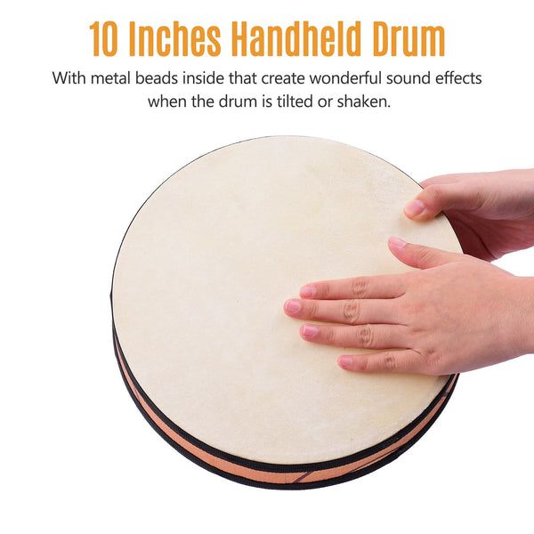 Unique 10" Ocean Wave Bead Hand Drum
