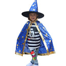 Halloween Costumes for Kids - Wizard/Witch Cape Cloak with Hat - Nifti NZ